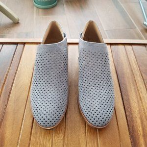 Lucky Brand Grey Suede Ankle Boot